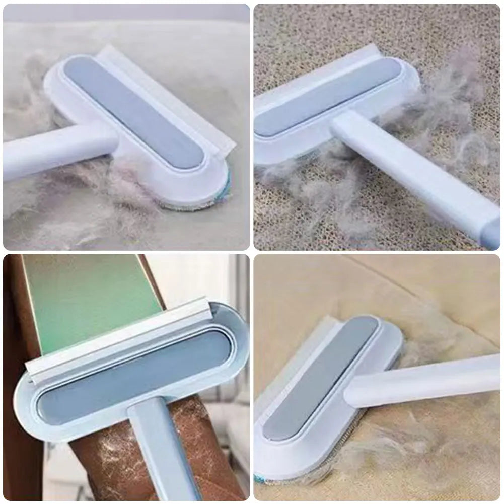 Pet Hair Removal Tool Set Reusable Static Removal Gloves, Double-Sided Grooming Gloves for Pets Removes Pet Fur Hair for Carpets
